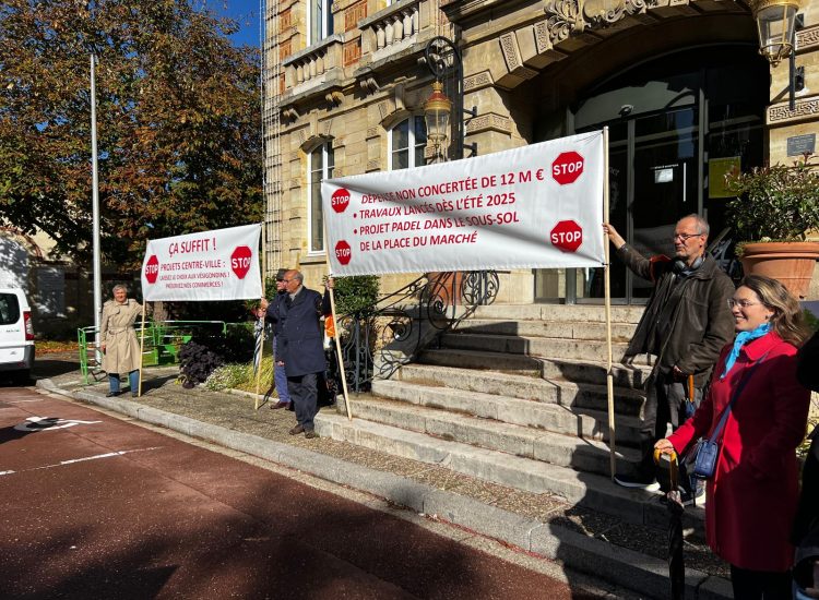Quatrième manifestation contre le réaménagement du centre-ville
