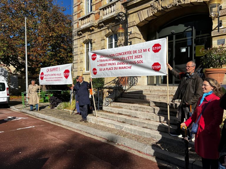 Quatrième manifestation contre le réaménagement du centre-ville